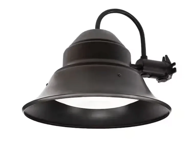 [1008376282] Commercial electric 73700/V1/HD 350-Watt Equivalent Integrated LED Bronze Dusk to Dawn Photocell Wall or Post Mount Outdoor Barn Area Light, 5000K